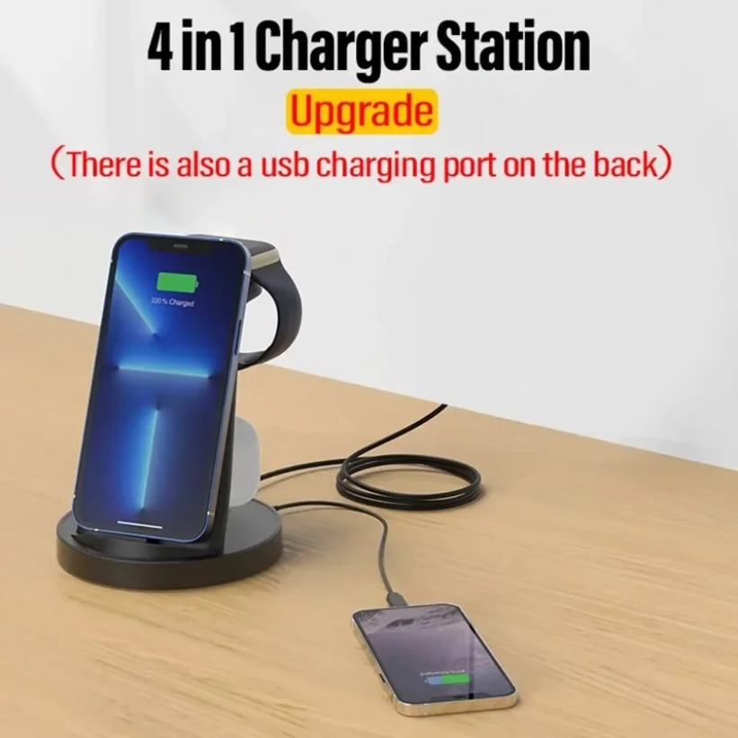 Phone Cases Green - 4 In 1 Wireless Charger For