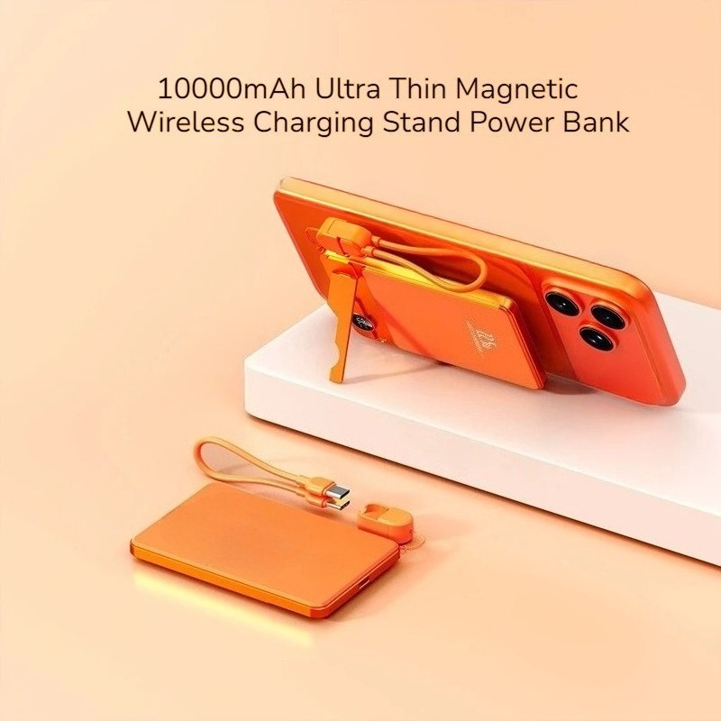 Phone Cases Green - 10000mAh Ultra Thin Wireless Charging Stand