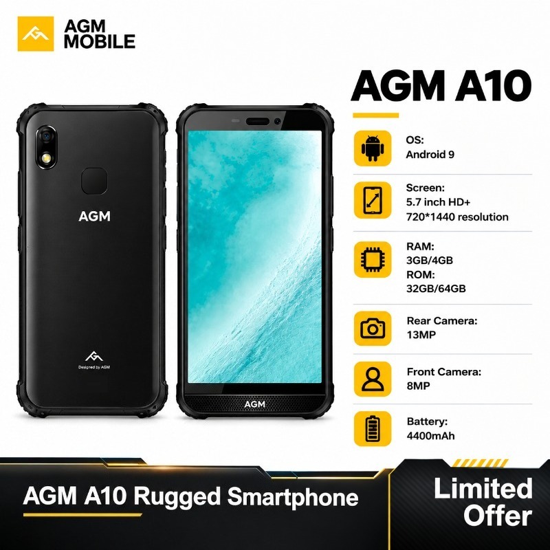 Phone Cases Green - AGM A10 Rugged Smartphone 5.7 Inch