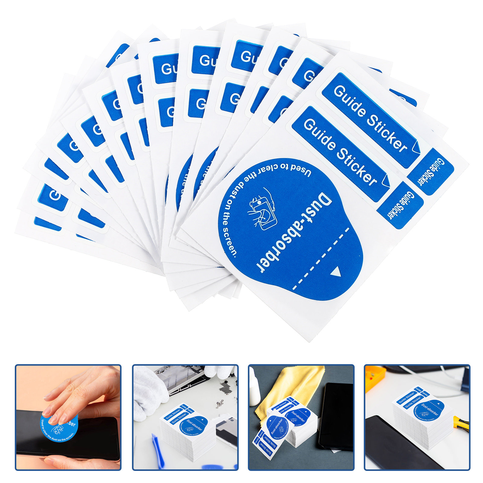 Phone Cases Green - 200pcs LCD Screen Dust Removal Stickers,