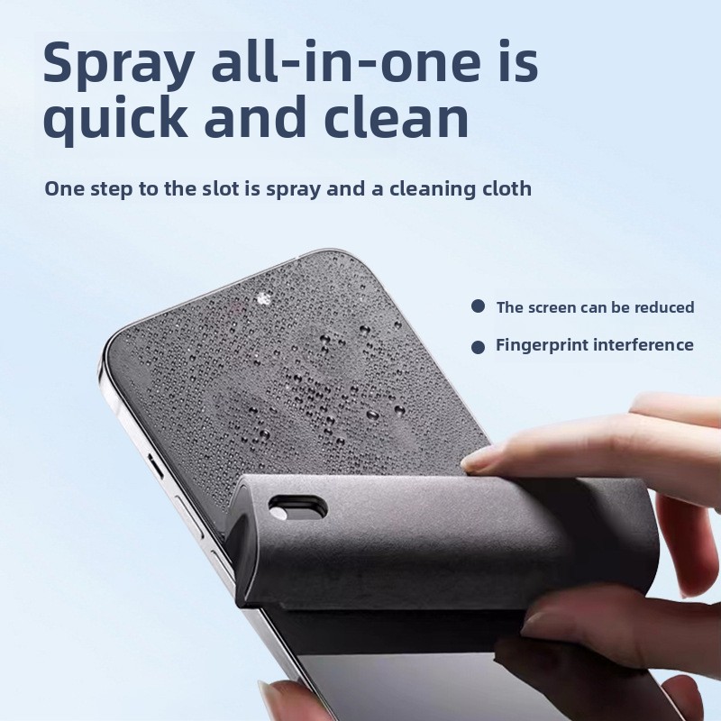Phone Cases Green - 2 in 1 Spray Cleaner Wipe