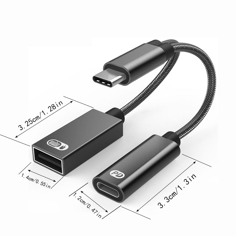 Phone Cases Green - USB C OTG Cable Phone Adapter