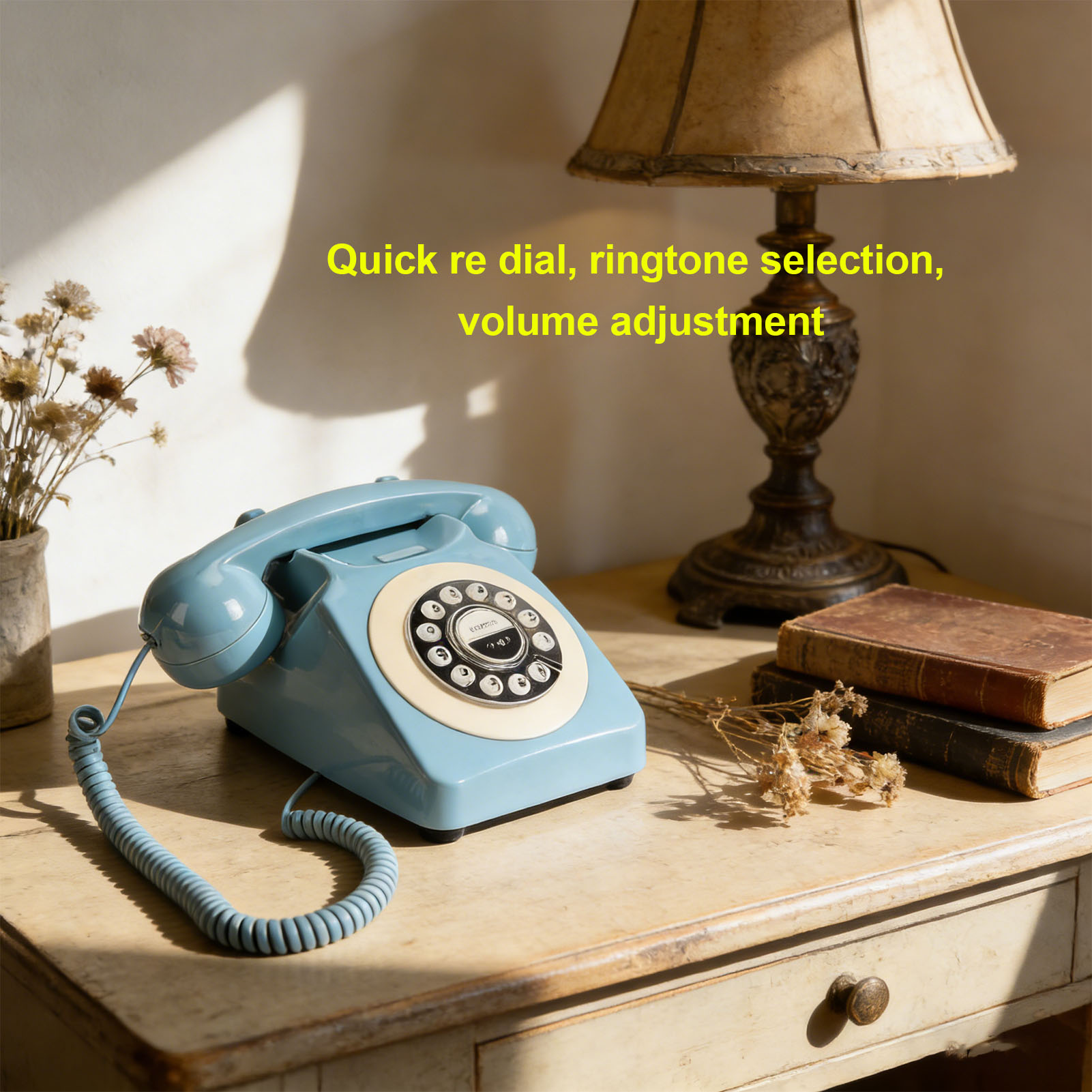 Phone Cases Green - Bluetooth Retro Telephone with Handset Wireless