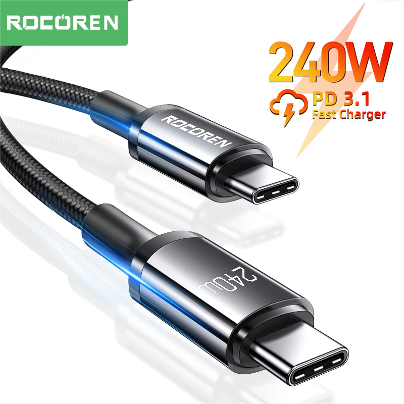 Phone Cases Green - Rocoren 240W USB C To USB