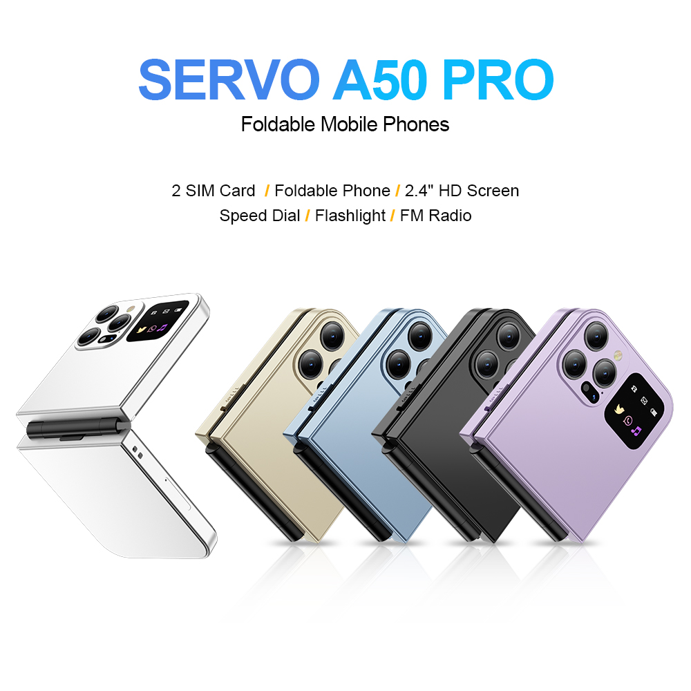 Phone Cases Green - SERVO A50 PRO Flip Mobile Phone