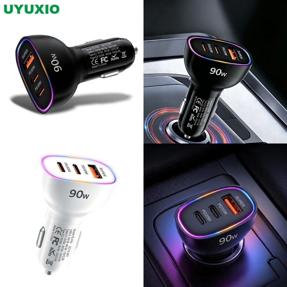 Phone Cases Green - 90W USB C Car Charger Multi