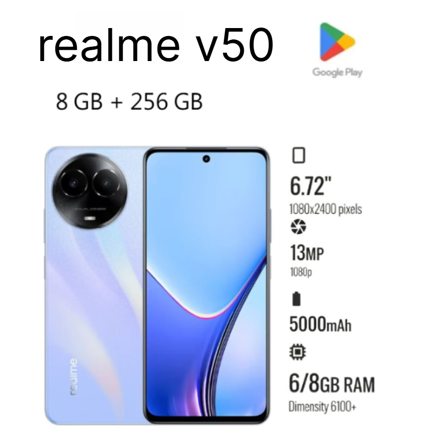 Phone Cases Green - 2026 New Realme V50 Mobile Phone