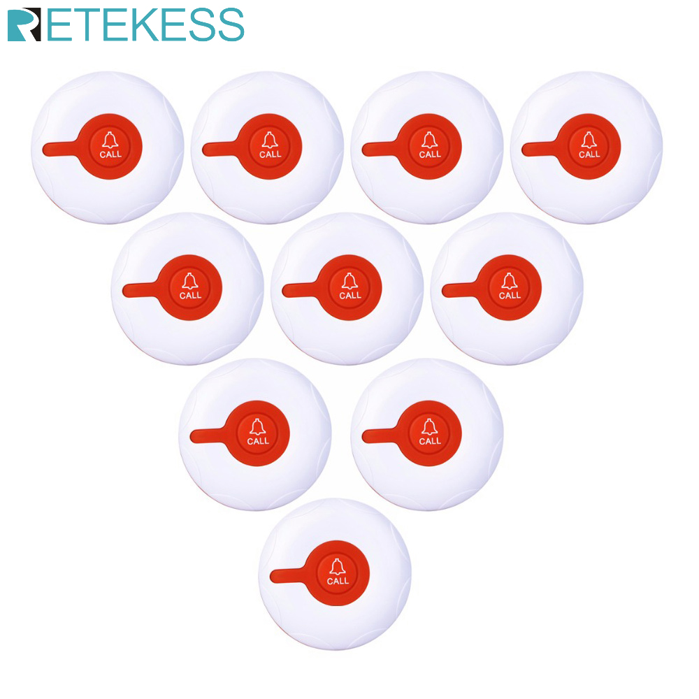 Phone Cases Green - Retekess 10pcs TD009 Wireless Call Button