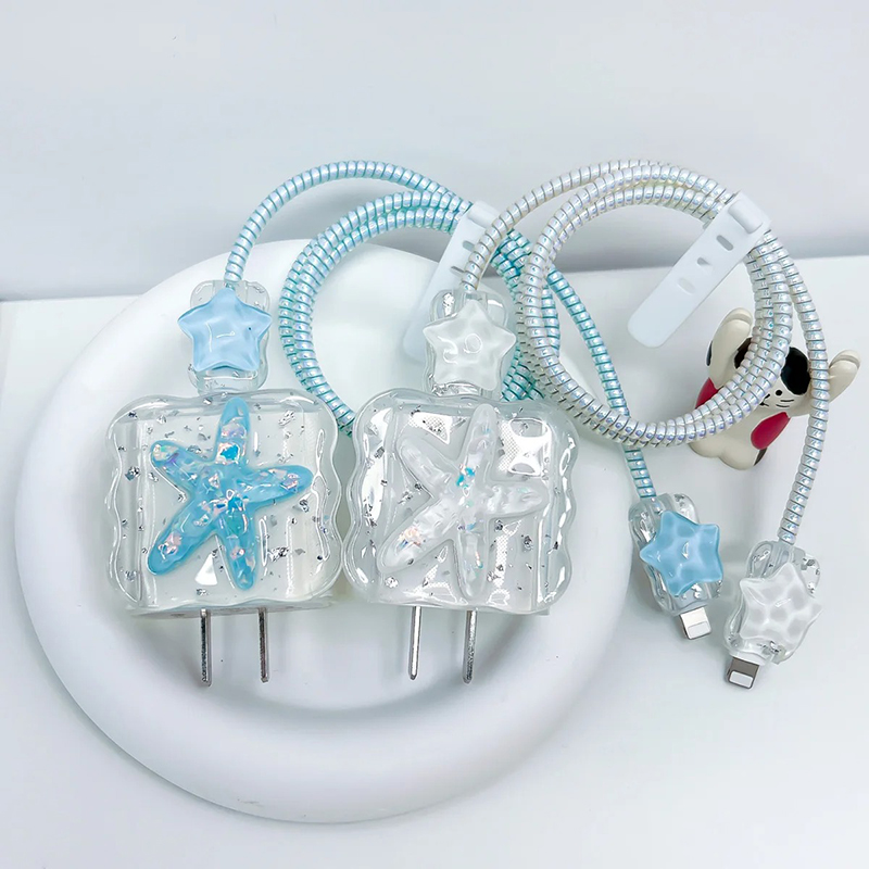 Phone Cases Green - Korean Cute 3D Crystal Star USB