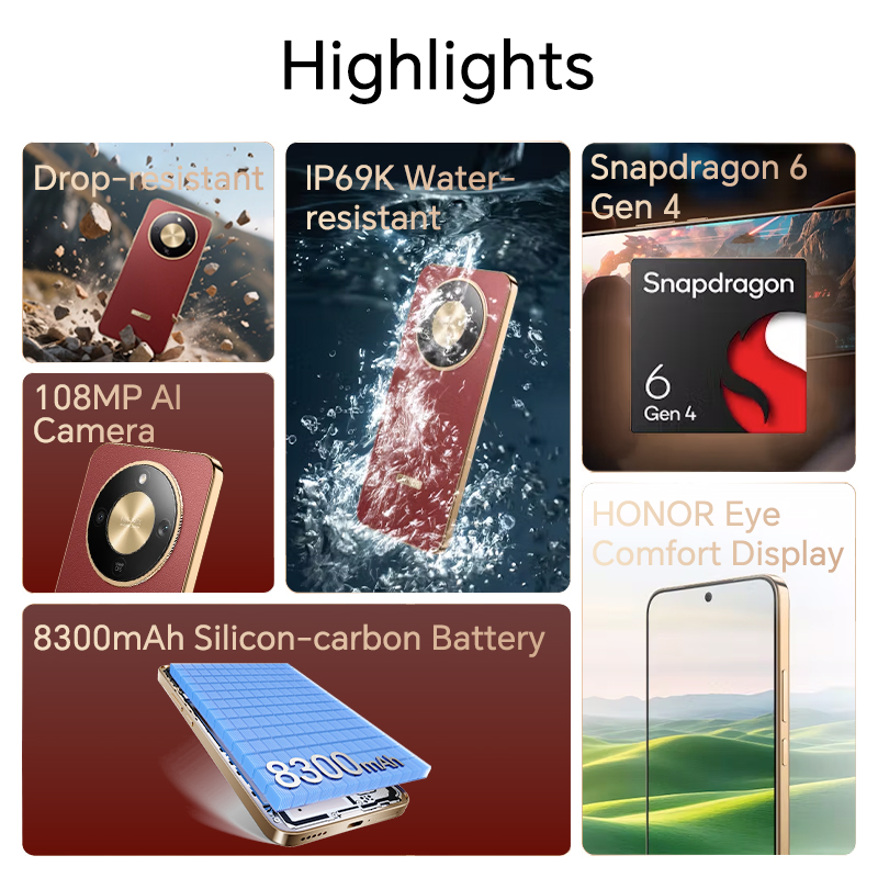 Phone Cases Green - Global Version HONOR X9d 5G Smartphone