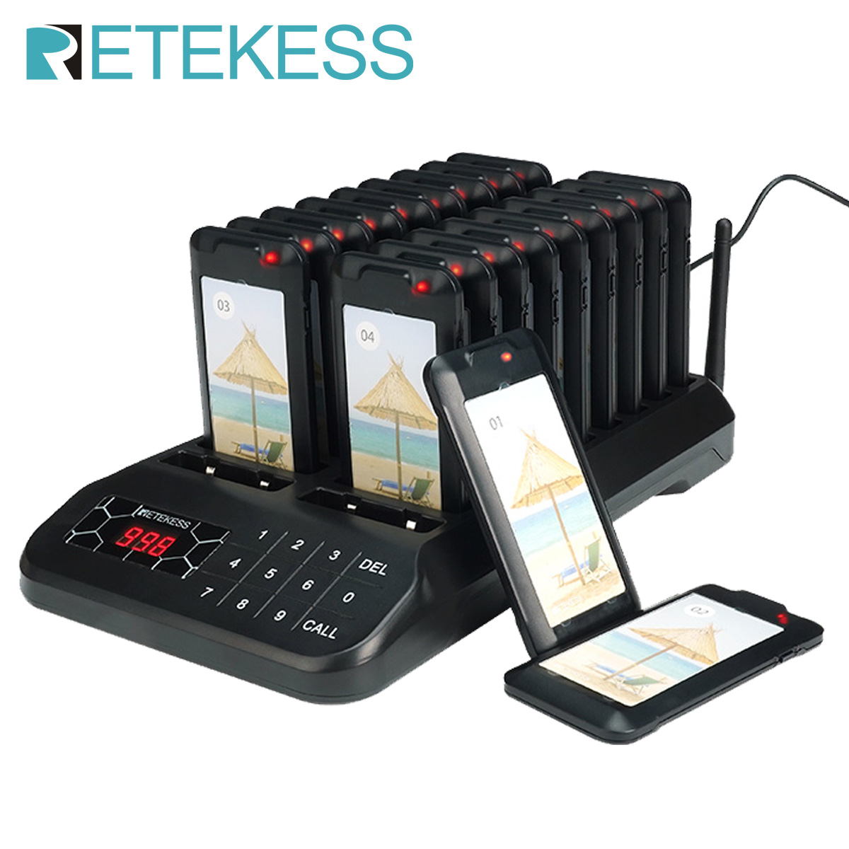 Phone Cases Green - RETEKESS TD172 Wireless Restaurant Calling Paging