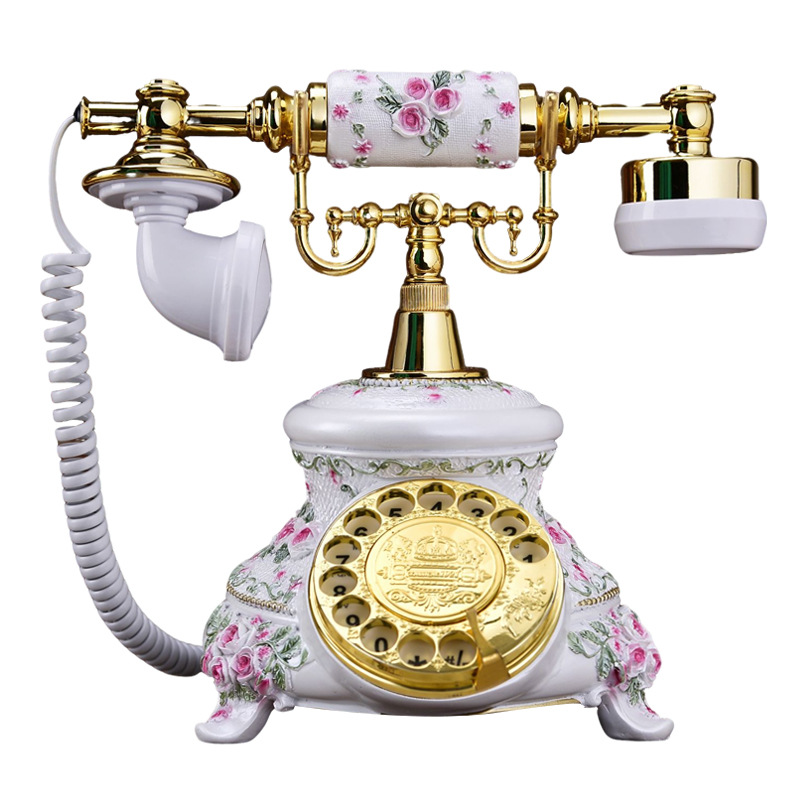 Phone Cases Green - Rotary Dial Dual Bell European Retro