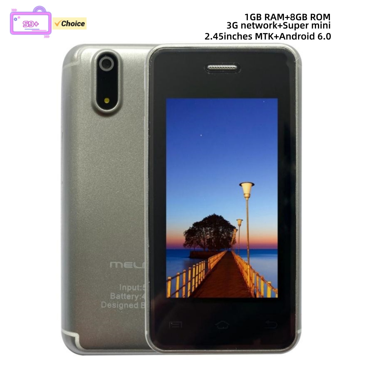 Phone Cases Green - Melrose S9+ 3G Smartphone 2.45inches MTK