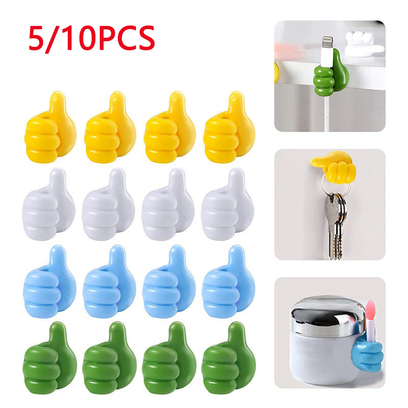 Phone Cases Green - 10/5PCS Hand-shaped Rubber Holder Glasses Cable