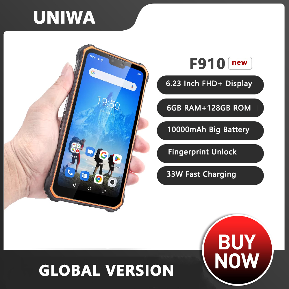 Phone Cases Green - UNIWA F910 4G Rugged Smartphone Android