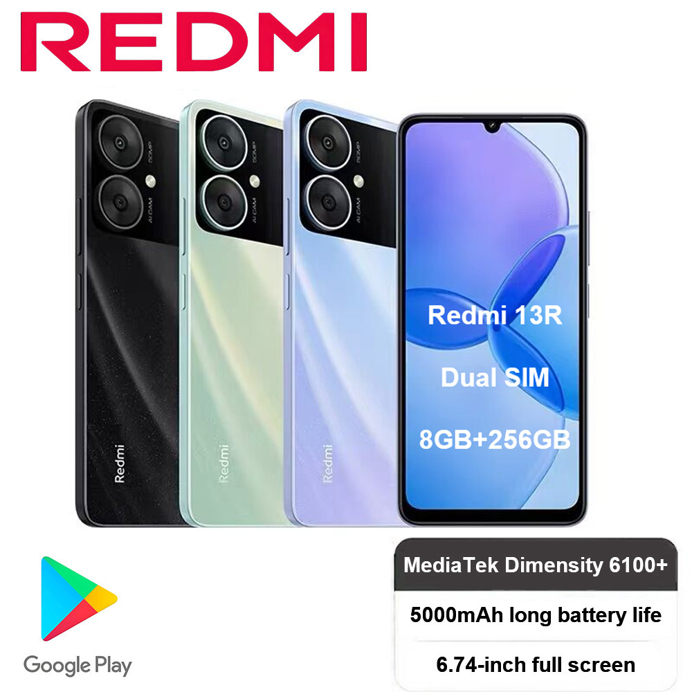Phone Cases Green - NEW Redmi13R International Version 8GB+256GB Expandable