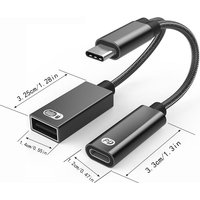 USB C OTG Cable Phone Adapter  - Phone Cases Green review and price