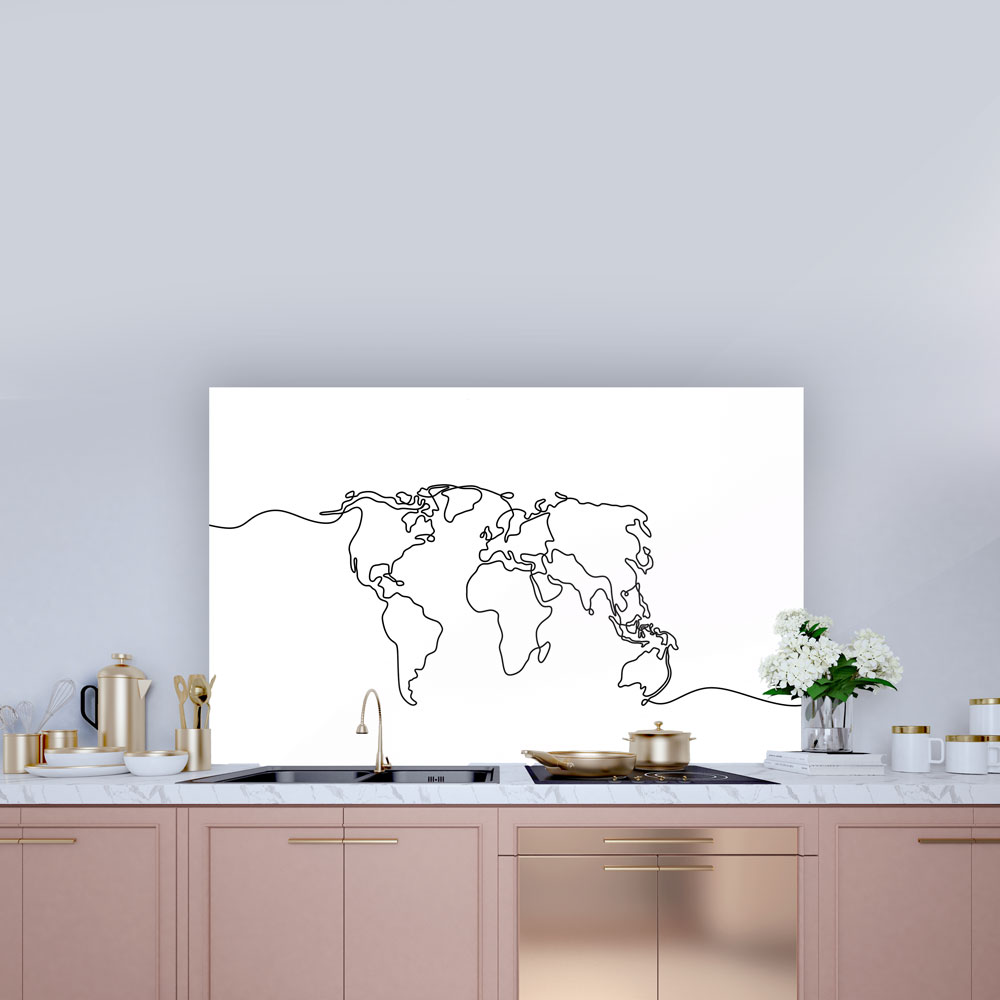 Continuous World Map Splashbac - Phone Cases Custom review and price