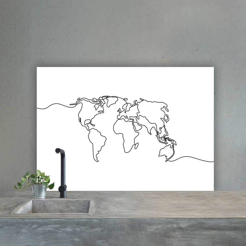 Continuous World Map Splashbac - Phone Cases Custom review and price