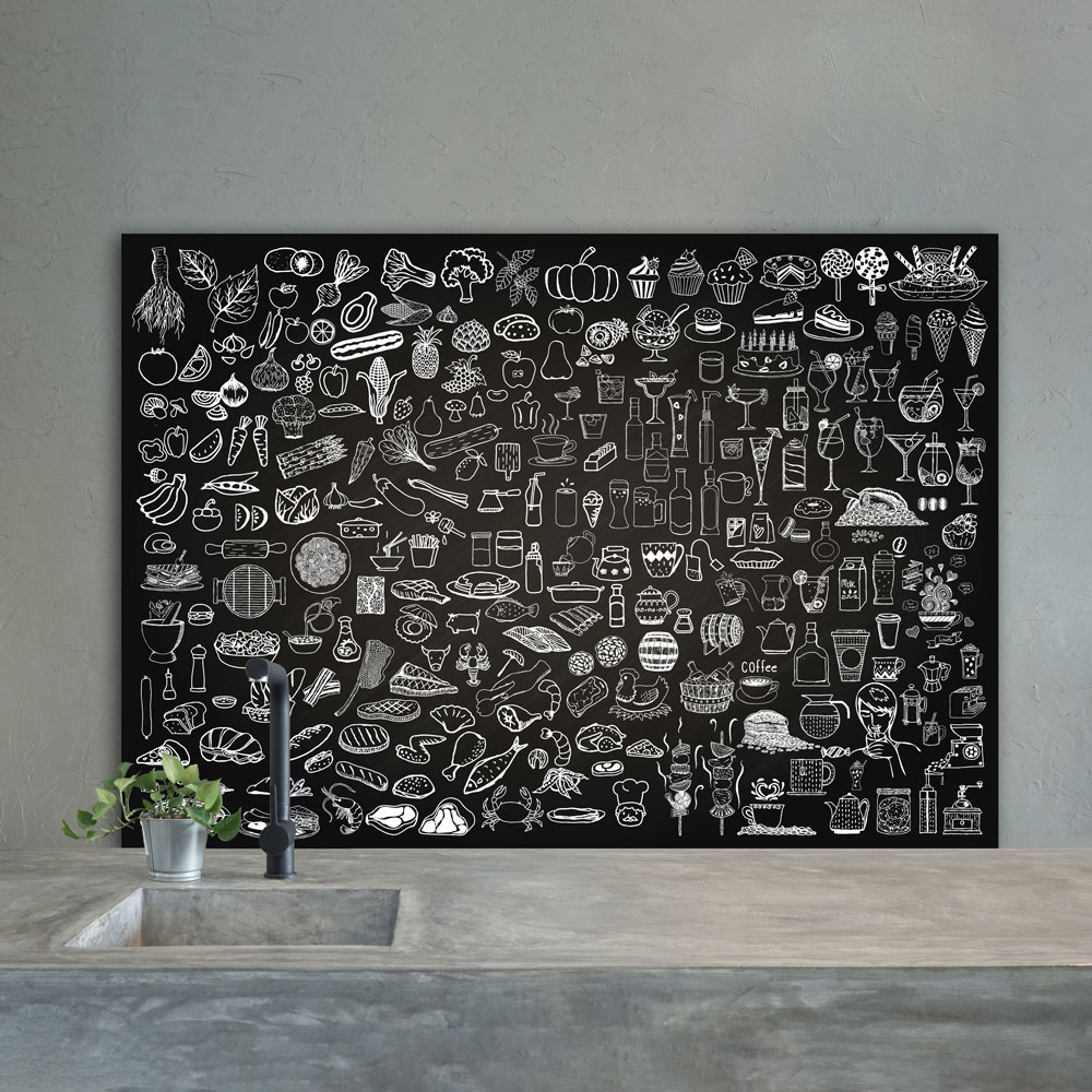 Chalkboard Doodles Splashback  - Phone Cases Custom review and price