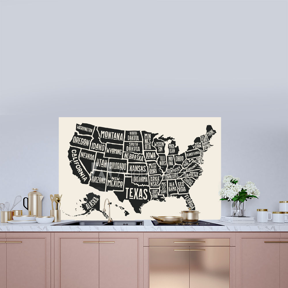 USA Poster Map Splashback  - C - Phone Cases Custom review and price