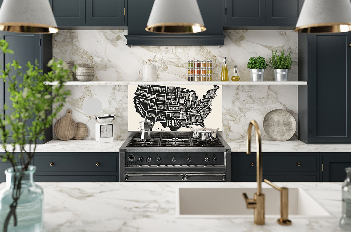 USA Poster Map Splashback  - C - Phone Cases Custom review and price