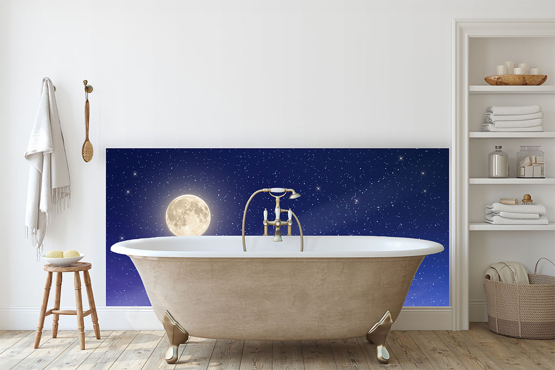Glowing Moon Splashback  - Cus - Phone Cases Custom review and price