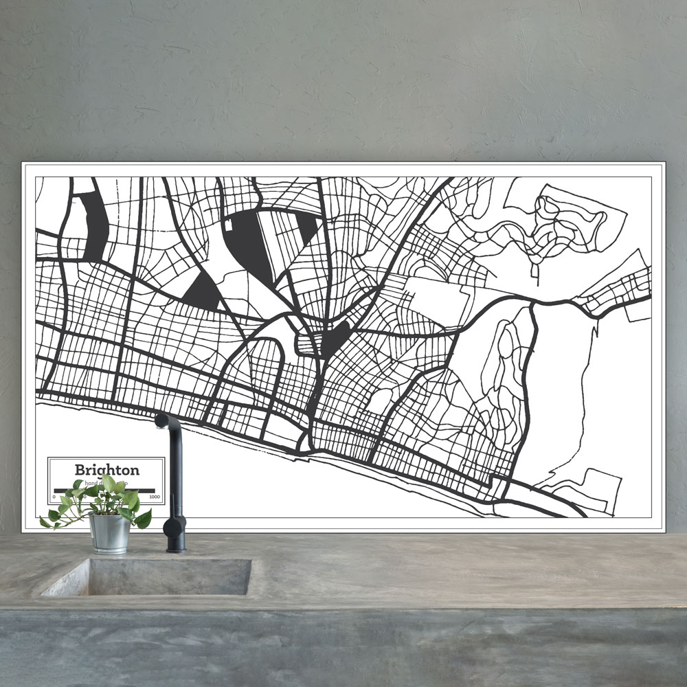 Retro Brighton Map Splashback  - Phone Cases Custom review and price