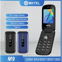 MKTEL M9 Flip Mobile Phone 2G  - Phone Cases Green review and price